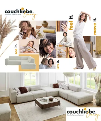 Modern junges Moodboard mit trendigen Couches von Couchliebe Lounge